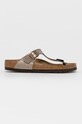 Джапанки Birkenstock Gizeh изкуствена кожа бежов 1016144