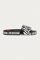 Love Moschino - Klapki imitacja skóry licowej czarny JA28032G1CI12000