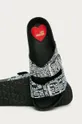 čierna Love Moschino - Kožené šľapky