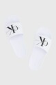 Pantofle Calvin Klein Jeans YW0YW0010302S bílá SS21