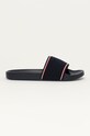 Παντόφλες Tommy Hilfiger φλατ σκούρο μπλε FW0FW05456