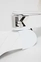 Karl Lagerfeld Klapki skórzane KL80600.011 Cholewka: Skóra naturalna, Wnętrze: Skóra naturalna, Podeszwa: Materiał syntetyczny