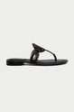 Lauren Ralph Lauren - Japonki skórzane 802840596001 płaski czarny 802840596001
