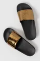 Шкіряні сандалі AllSaints Karli золотий