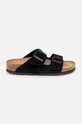 Semišové šľapky Birkenstock Arizona SFB 951323 čierna AA00