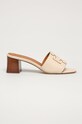 Tory Burch - Kožené pantofle Ines přírodní kůže béžová 66261.101