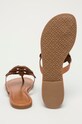 Παπούτσια Tory Burch - Δερμάτινες σαγιονάρες 47617.212 καφέ