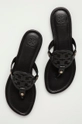 czarny Tory Burch - Japonki skórzane