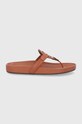 Tory Burch Șlapi de piele piele maro 81032.275