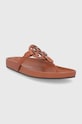 Tory Burch Șlapi de piele 81032.275 maro SS21