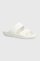 Crocs papuci Classic Sandal sintetic alb CLASSIC.SANDAL.206761.D