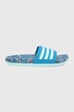 Šľapky adidas Adilette FZ4877 imitácia kože modrá FZ4877