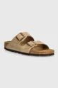 Nubukové šľapky Birkenstock Arizona Planet friendly hnedá 352201