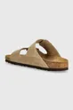 Obuwie Birkenstock klapki nubukowe Arizona 352201 brązowy