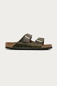 Birkenstock papuci de piele Arizona Planet friendly verde 1019313