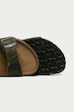 Birkenstock papuci de piele Arizona verde 1019313