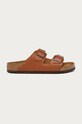 Birkenstock slapi de piele Arizona maro 1019019