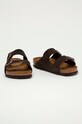 Birkenstock klapki zamszowe Arizona 951311 brązowy SS21