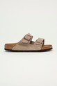 Birkenstock klapki zamszowe Arizona Planet friendly szary 951301