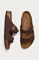 Birkenstock - Kožené šľapky Arizona hnedá 1019007