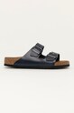 Кожаные шлепанцы Birkenstock Arizona тёмно-синий 1013643