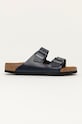 Birkenstock klapki skórzane Arizona granatowy 1013643