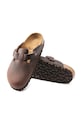 Кожаные шлепанцы Birkenstock Boston 860131 коричневый