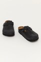 Nubuck παντόφλες Birkenstock Boston SFB 59461 μαύρο AA00
