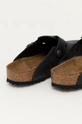 Birkenstock klapki zamszowe Boston SFB Cholewka: Skóra zamszowa Wnętrze: Skóra naturalna Podeszwa: Materiał syntetyczny 