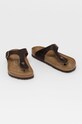 Birkenstock japonki skórzane Gizeh 743831.M brązowy SS21