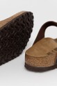 Obuwie Birkenstock japonki skórzane Gizeh 743831.M brązowy