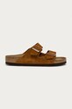 Birkenstock papuci din piele Arizona Planet friendly maro 1009526