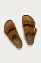 Încălțăminte Birkenstock papuci din piele Arizona 1009526 maro