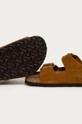 коричневый Кожаные шлепанцы Birkenstock Arizona