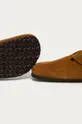 hnedá Kožené šľapky Birkenstock