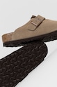 Shoes Birkenstock Boston Suede Regular Taupe 560771 beige