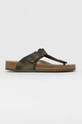 zöld Birkenstock bőr flip-flop Férfi