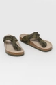 Birkenstock bőr flip-flop zöld