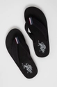 U.S. Polo Assn. flip-flop fekete