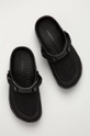 black Crocs sliders