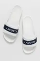 Šľapky Lacoste biela