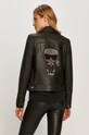 Oblečenie Karl Lagerfeld - Kožená bunda 210W1902 čierna