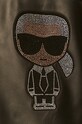 Karl Lagerfeld - Kožená bunda 210W1902 čierna
