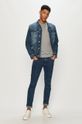 Calvin Klein Jeans - Geaca jeans bleumarin
