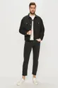 Calvin Klein Jeans - Rifľová bunda čierna