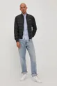 Tommy Jeans - Μπουφάν με επένδυση από πούπουλα μαύρο
