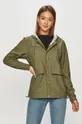 zielony Rains - Kurtka przeciwdeszczowa 1826 Short Hooded Coat