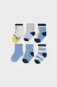 modrá Mayoral Newborn - Detské ponožky (6-pak) Chlapčenský