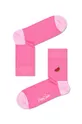 рожевий Happy Socks - Шкарпетки Embroidery Watermelon Half Жіночий