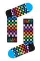 többszínű Happy Socks - Zokni Rainbow Check Thin Crew Női